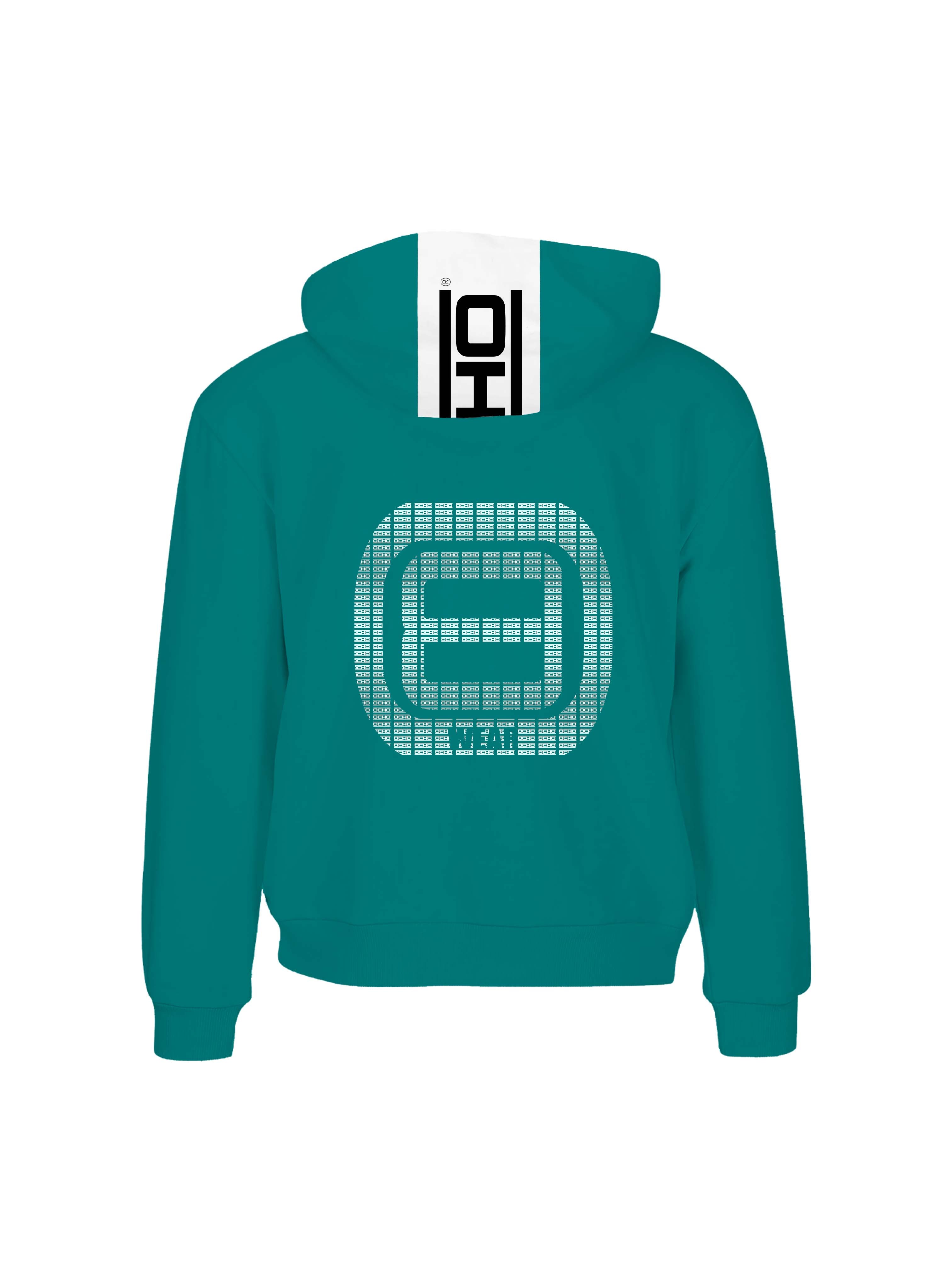 TURQUESA-SUDADERA CAPUCHA