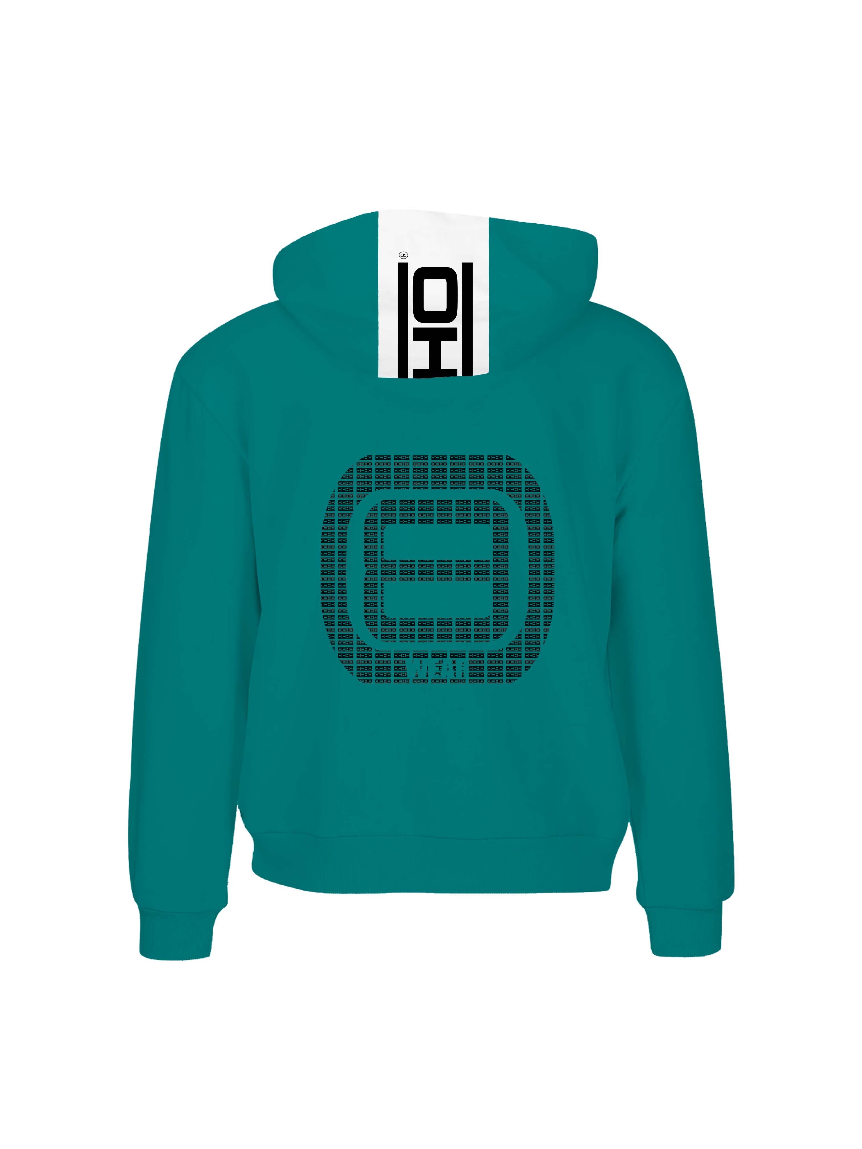 TURQUESA-SUDADERA CAPUCHA